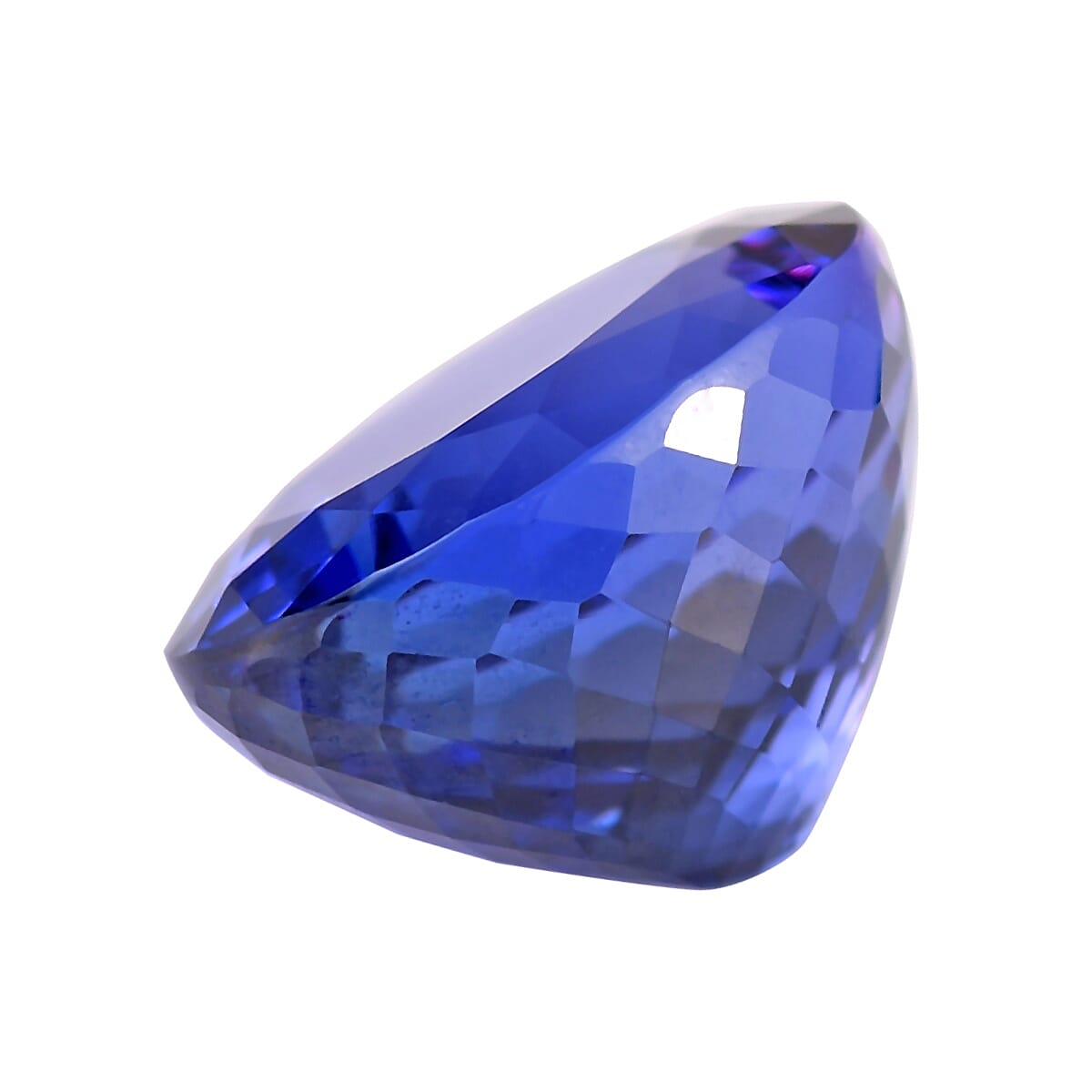 IGI Certified AAAA Tanzanite Oval Mixed Cut 12.76x11.29x8.40mm 8.95Cts