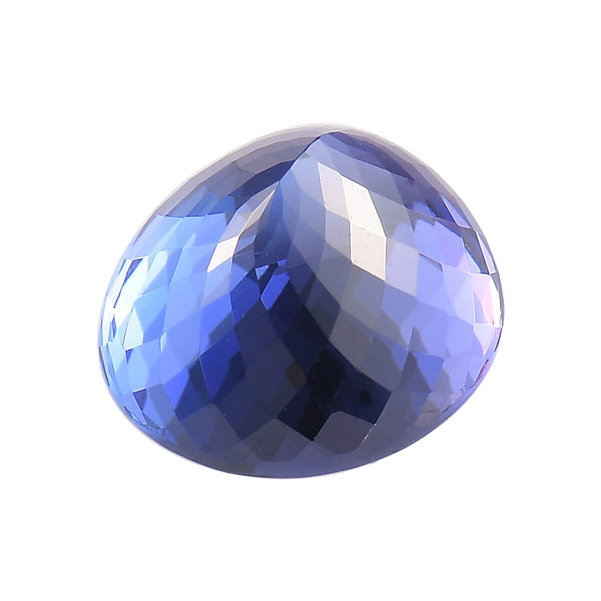 IGI Certified AAAA Tanzanite Oval Mixed Cut 12.76x11.29x8.40mm 8.95Cts