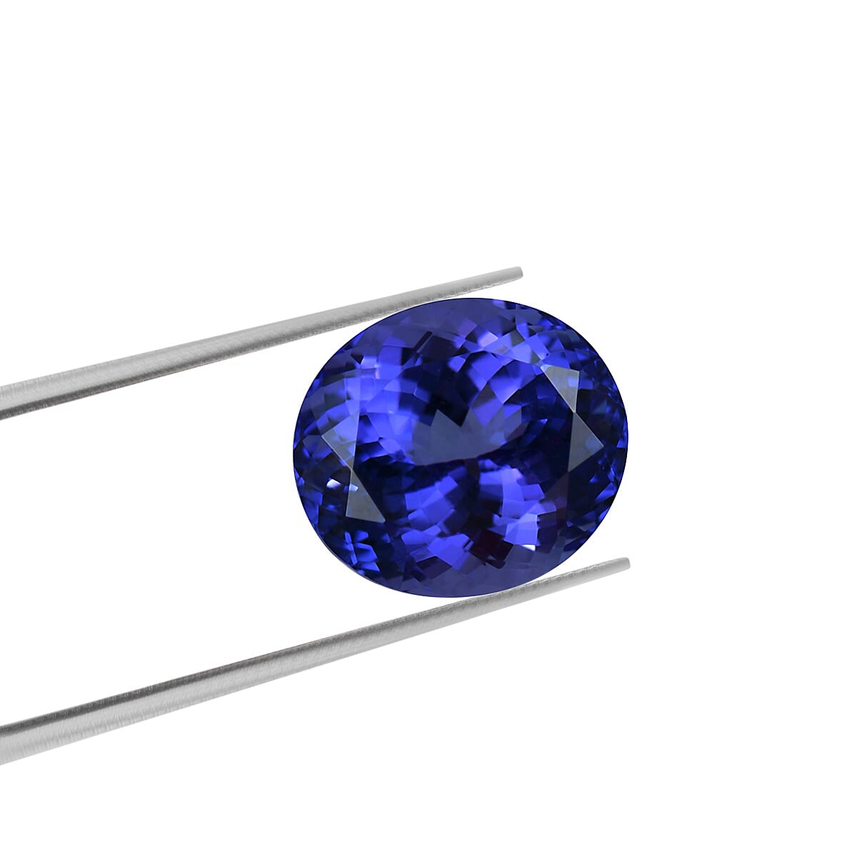 IGI Certified AAAA Tanzanite Oval Mixed Cut 12.76x11.29x8.40mm 8.95Cts