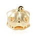 Charmes De Memoire Halloween Heart-Eye Carved Pumpkin Charm/Pendant in Gold Plated Sterling Silver
