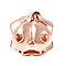 Charmes De Memoire Halloween Heart-Eye Carved Pumpkin Charm/Pendant in Rose Gold Plated Sterling Silver