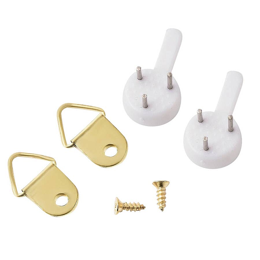 Colourful Elephant Painting by Numbers kit (Includes 1 Piece Pre-printed textured art canvas, 3 Paintbrush, Paint and Pins) (Size 40x50cm)