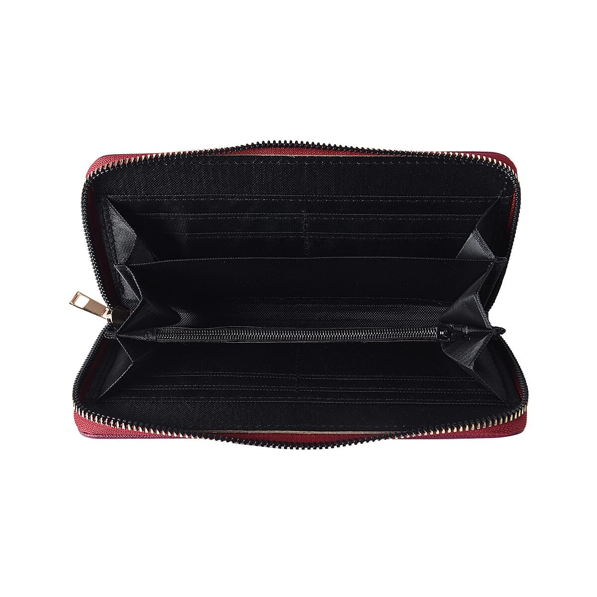 Elegant Purple RFID Long Clutch Wallet