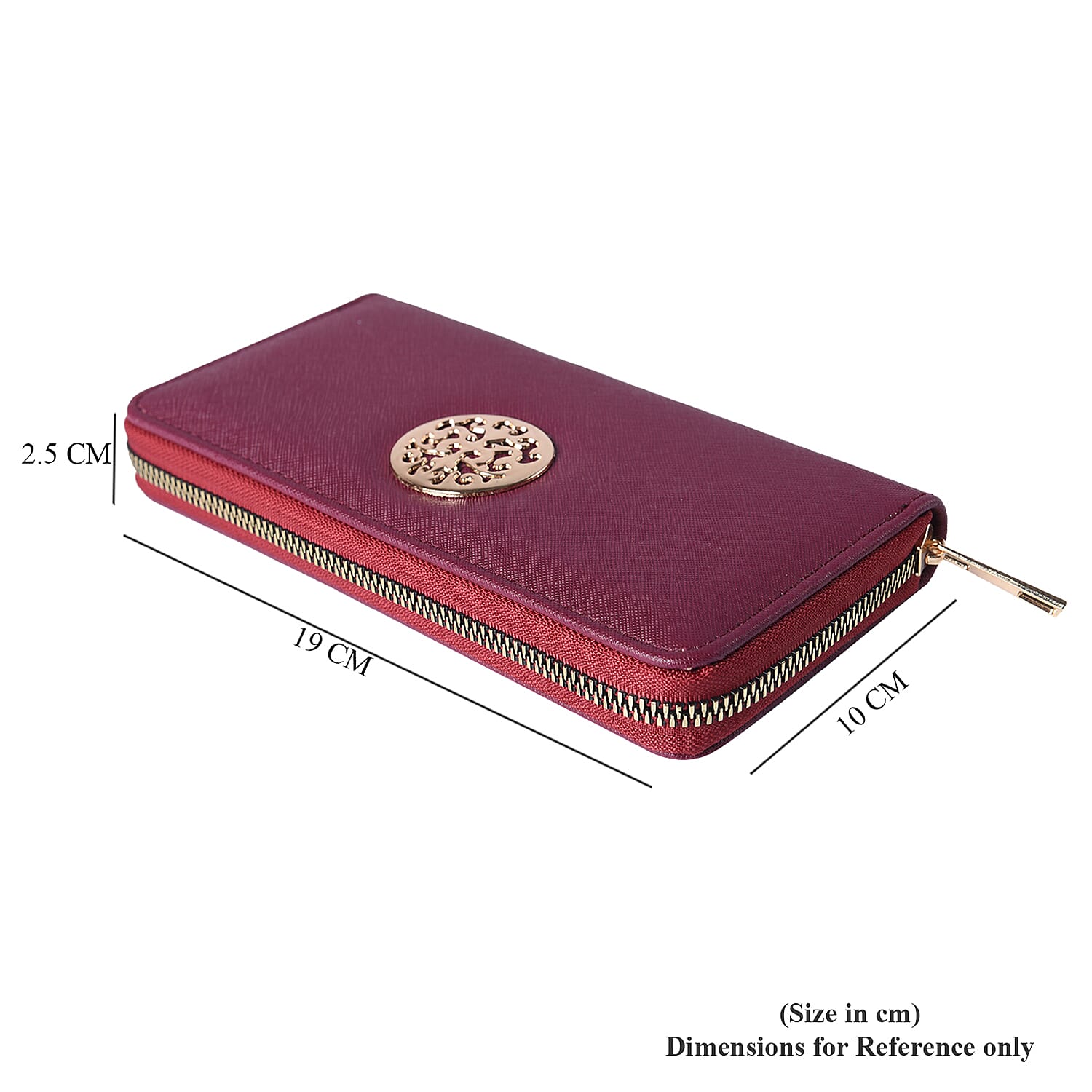 Elegant Purple RFID Long Clutch Wallet