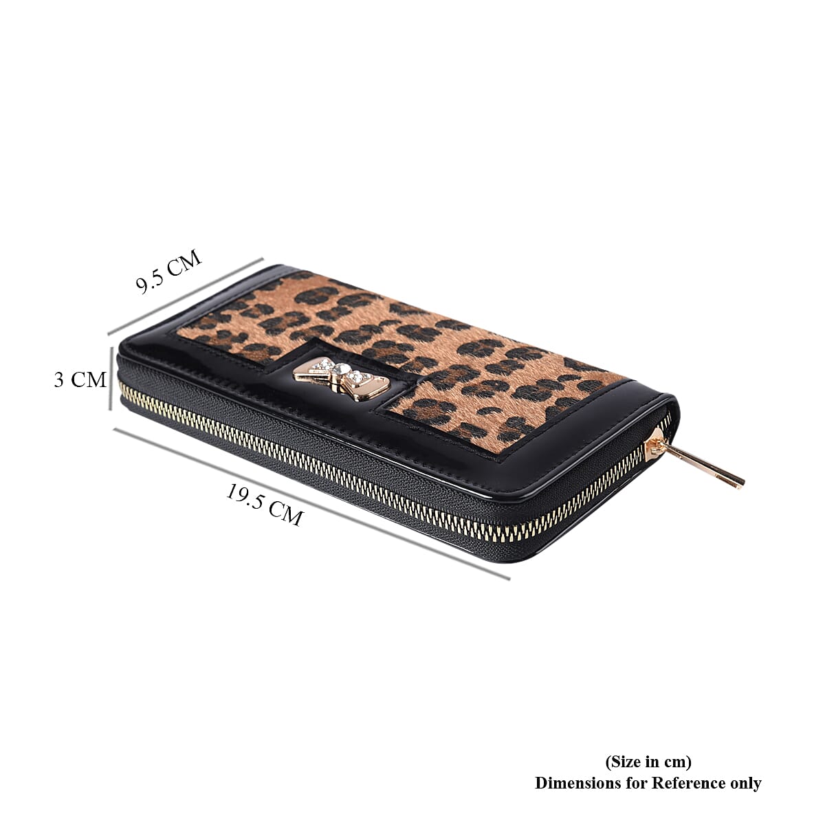 Designer Inspired- Leopard Design RFID  Wallet (Size 19x3x9.5cm)- Brown