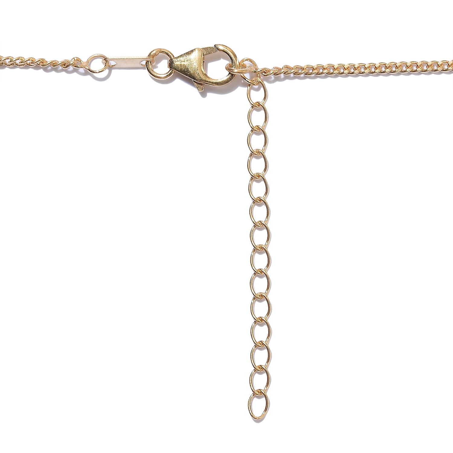 Freshwater Pearl and Masoala Sapphire Enamelled Necklace (Size 18-2 Inch Ext.) in 14K Gold Overlay Sterling Silver