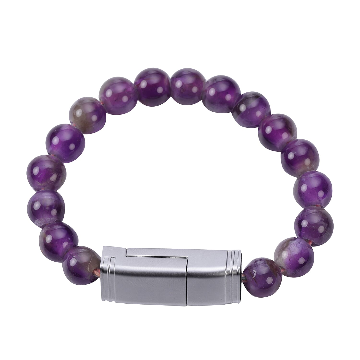 Amethyst Phone Charger Bracelet (Size 7.75) 75.00 Ct.