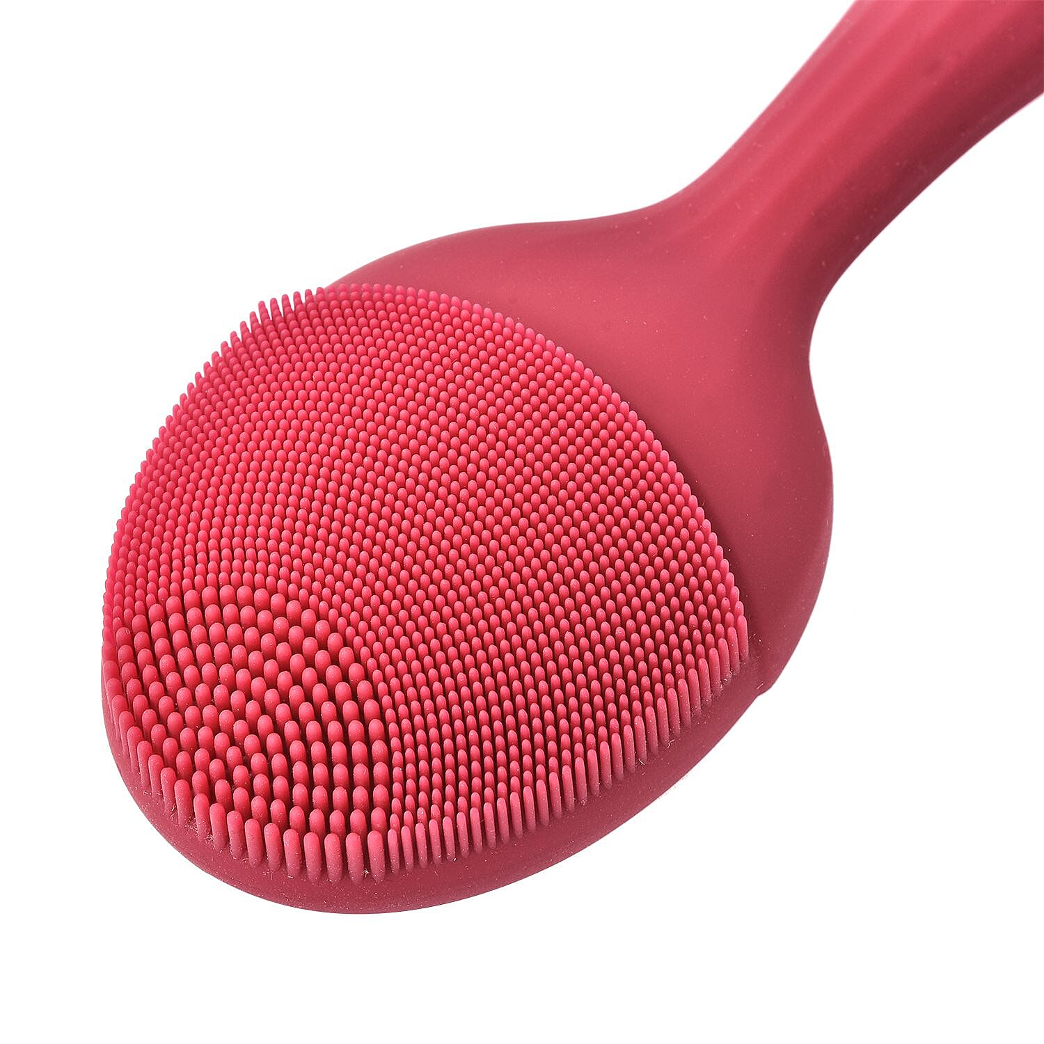 Waterproof Silicone Facial Cleansing Brush - Berry (With 4 Speeds - USB Charger)