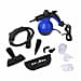 Multi-Purpose Handheld Pressurized Steam Cleaner with 9-Piece Accessories for Stain Removal, Carpets, Curtains, Bed Bug Control, Car Seats & UK Plug- Blue