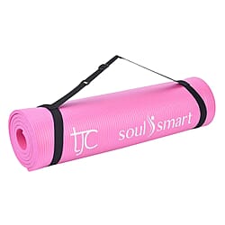 NBR Yoga Mat with Strap (188x61x1.27 Cm) - Pink