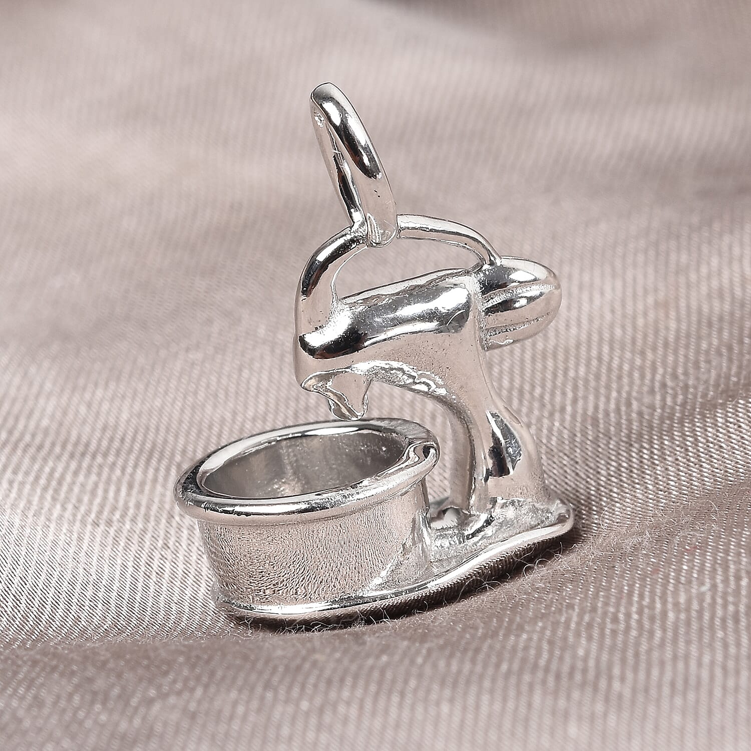 Charmes De Memoire Platinum Overlay Sterling Silver Mixer Charm