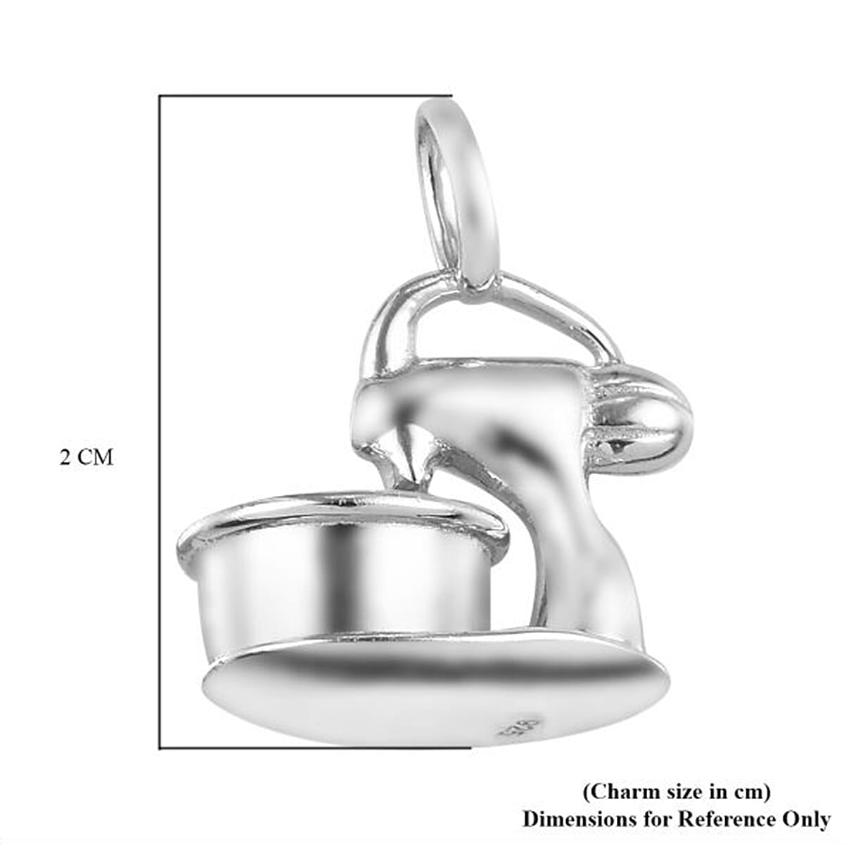 Charmes De Memoire Platinum Overlay Sterling Silver Mixer Charm