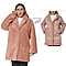 Solid Light Pink Soft Reversible Winter Overcoat