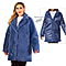 Solid Blue Soft Reversible Winter Overcoat
