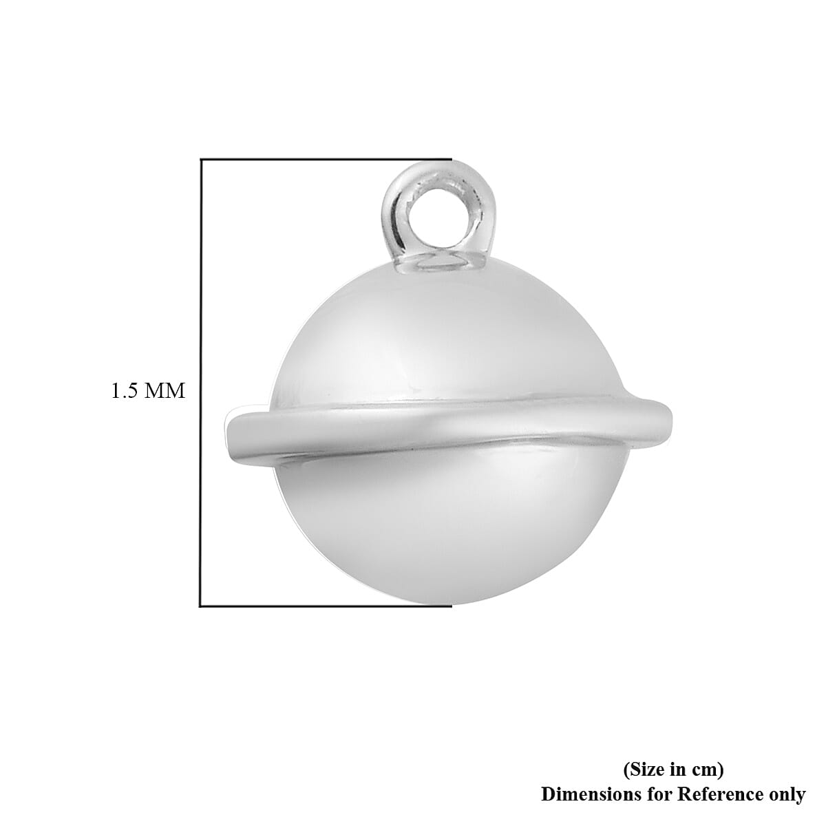 Sundays Child - Platinum Overlay Sterling Silver Charm