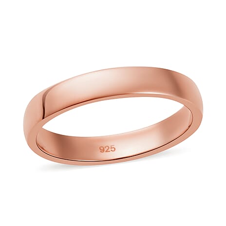 Rose Gold Overlay Sterling Silver Ring