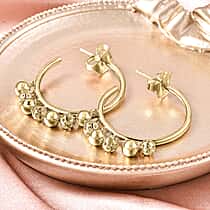 RACHEL GALLEY Lattice Collection Dangling Ball Bead Earrings in Gold Plated Sterling Silver