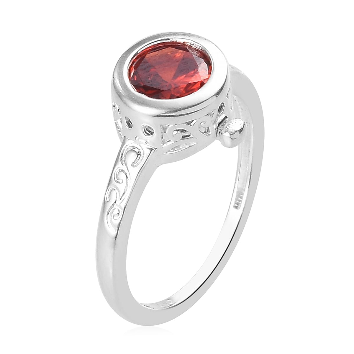 Interchangeable Simulated Multi Colour Diamond Ring in Sterling Silver