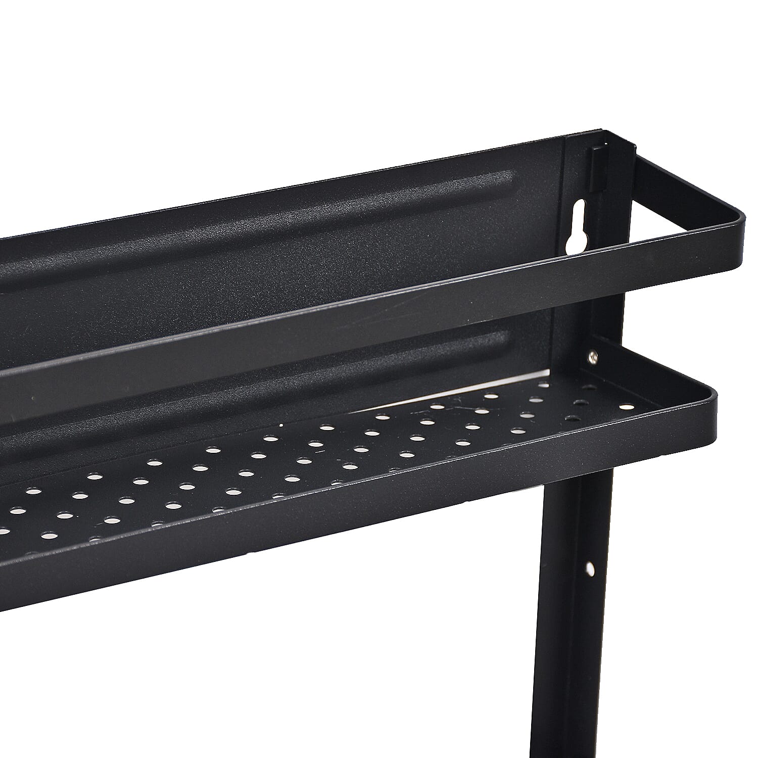 Magnetic 3-Layer Organiser Rack (32x28cm) - Black