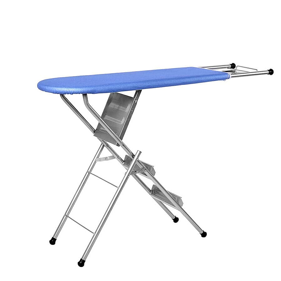 Multi-function Foldable Ironing Board with Step Ladder - Blue (Folding Size: 96x34cm) (Open Size: 125x34x85)