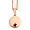 Mozambique Garnet Pendant with Chain (Size 18) in Rose Gold Overlay Sterling Silver