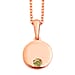 Hebei Peridot Pendant with Chain (Size 18) in 18K Rose Gold Vermeil Plated Sterling Silver