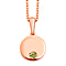 Hebei Peridot Pendant with Chain (Size 18) in 18K Rose Gold Vermeil Plated Sterling Silver