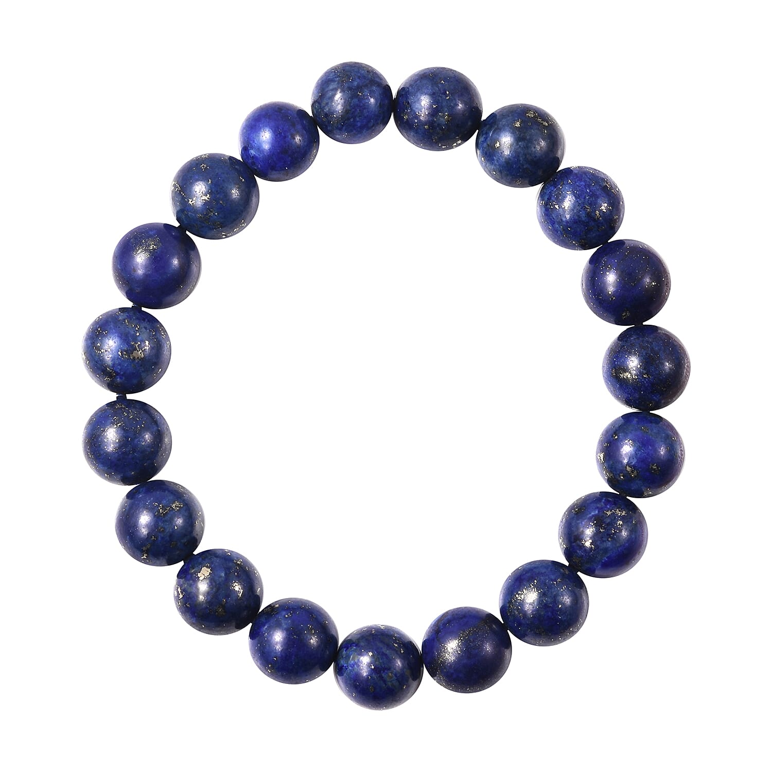 2 Piece Set - GENOA Japanese Movement Lapis Lazuli Water Resistant Watch in Stainless Steel and Stretchable Bracelet (Size 6.50) 363.50 Ct.