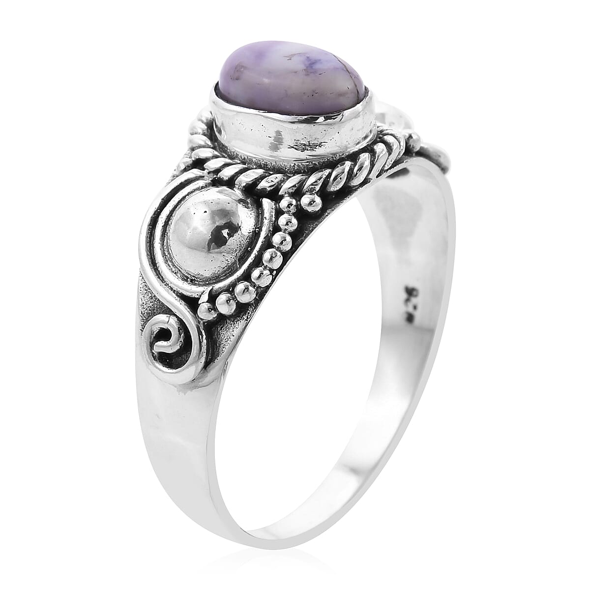 Royal Bali Collection - Tiffany Opal Ring in Sterling Silver 1.08 Ct.