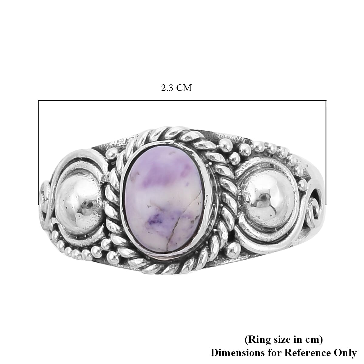 Royal Bali Collection - Tiffany Opal Ring in Sterling Silver 1.08 Ct.