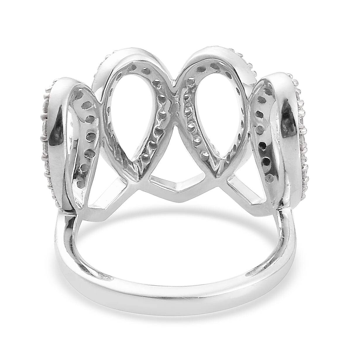 RACHEL GALLEY 950 Platinum IGI Certified Diamond (VS/E-F) Ring 1.00 Ct.