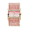 STRADA Japanese Movement Pink, Light Pink and White Crystal Bangle Watch (Size 6.5-7) in Gold Tone with Pink Gradient Dial