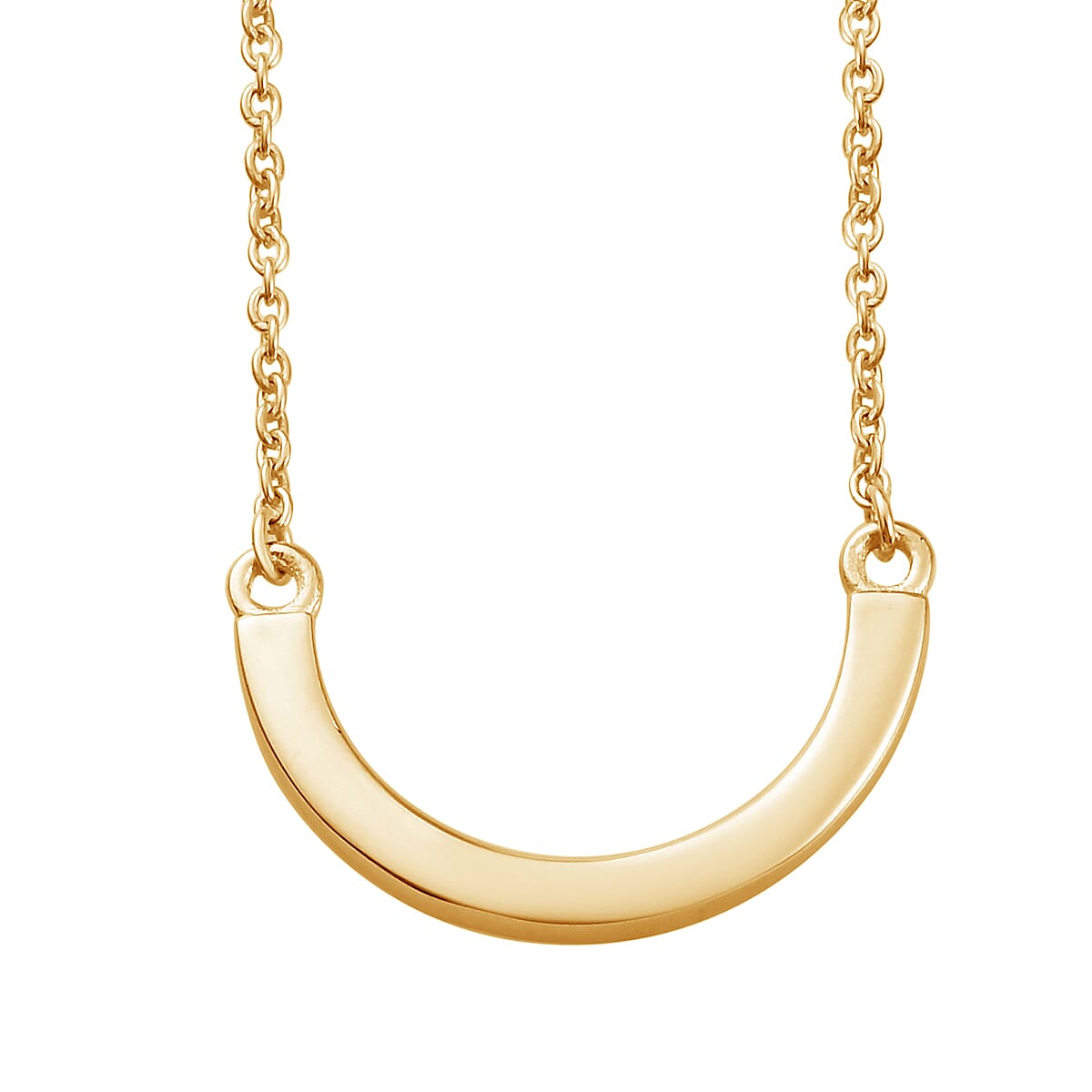 14K Gold Overlay Sterling Silver Necklace (Size 18)