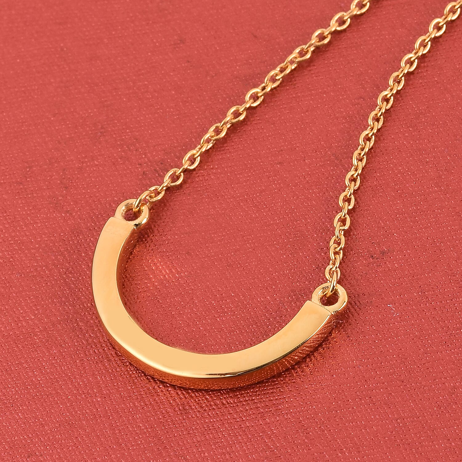 14K Gold Overlay Sterling Silver Necklace (Size 18)
