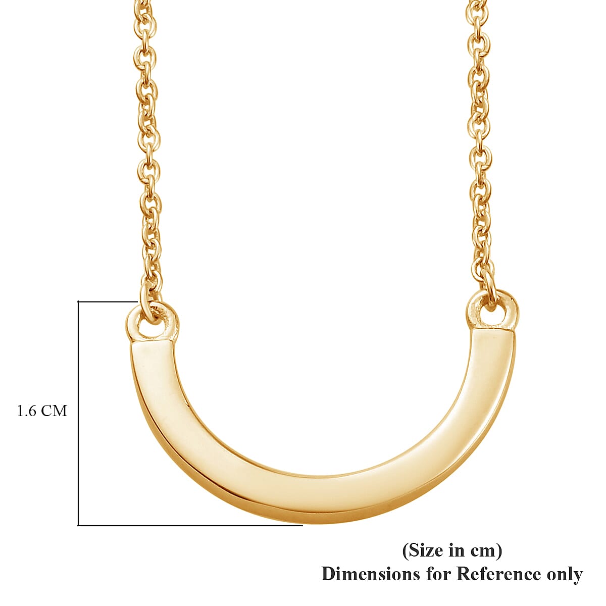 14K Gold Overlay Sterling Silver Necklace (Size 18)