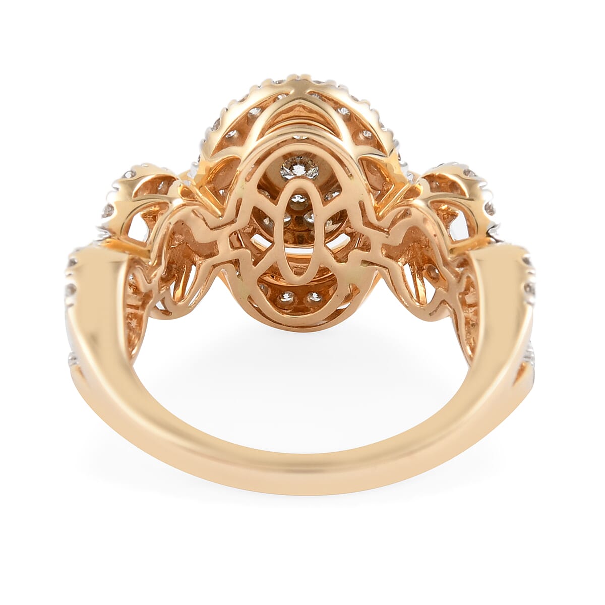 NY Close Out 14K Yellow Gold Diamond (I1-I2/G-H) Ring 1.00 Ct, Gold wt. 5.50 Gms