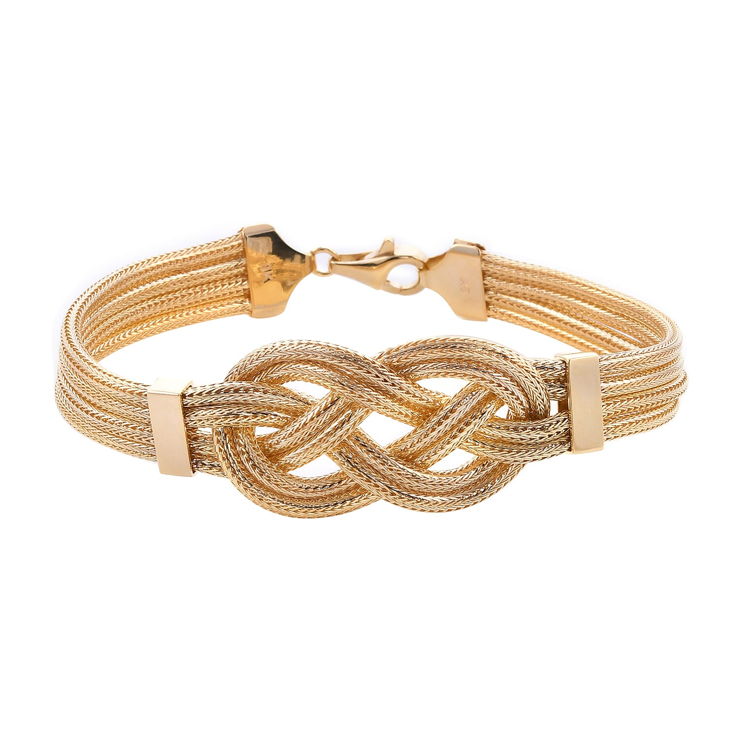 9K Yellow Gold Celtic Knot Bracelet (Size 7.5), Gold wt 12.62 Gms
