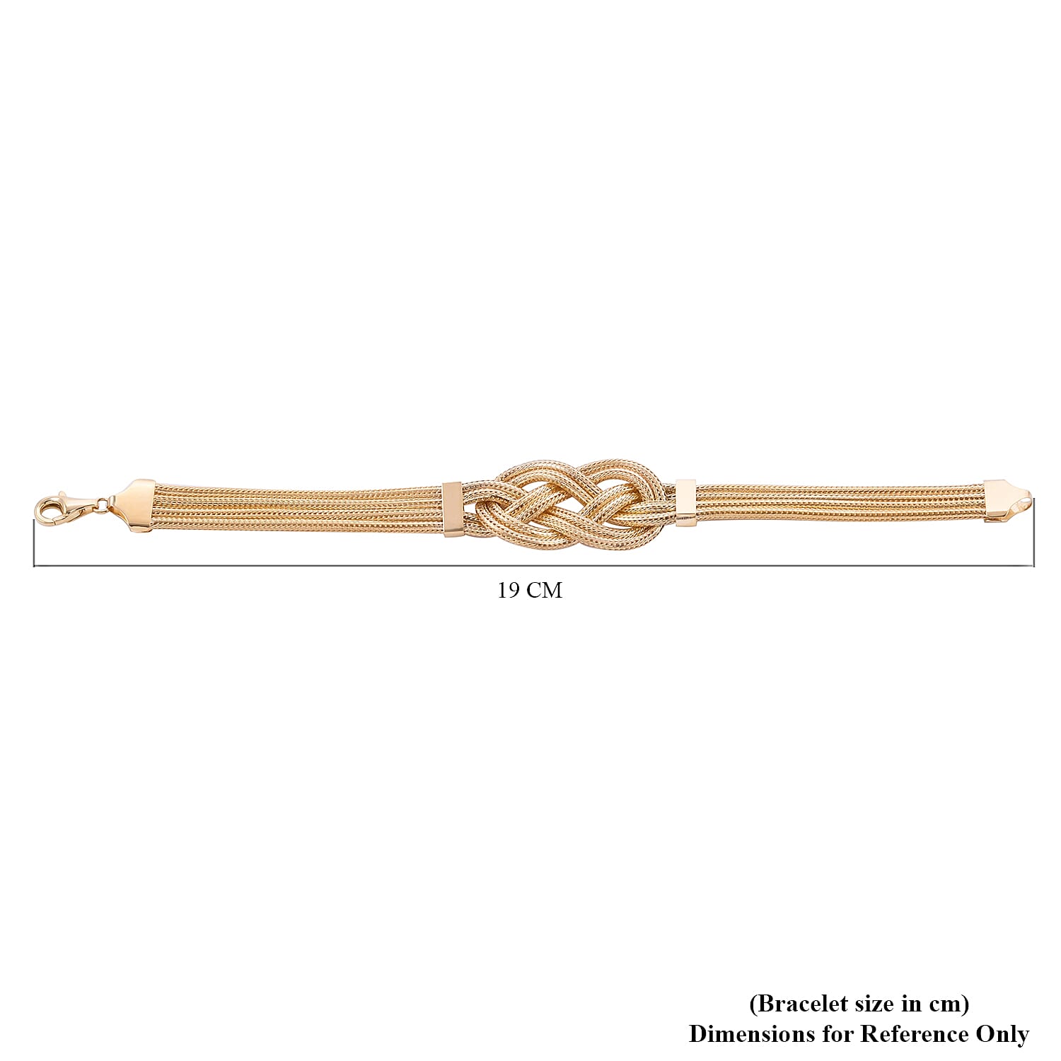 9K Yellow Gold Celtic Knot Bracelet (Size 7.5), Gold wt 12.62 Gms