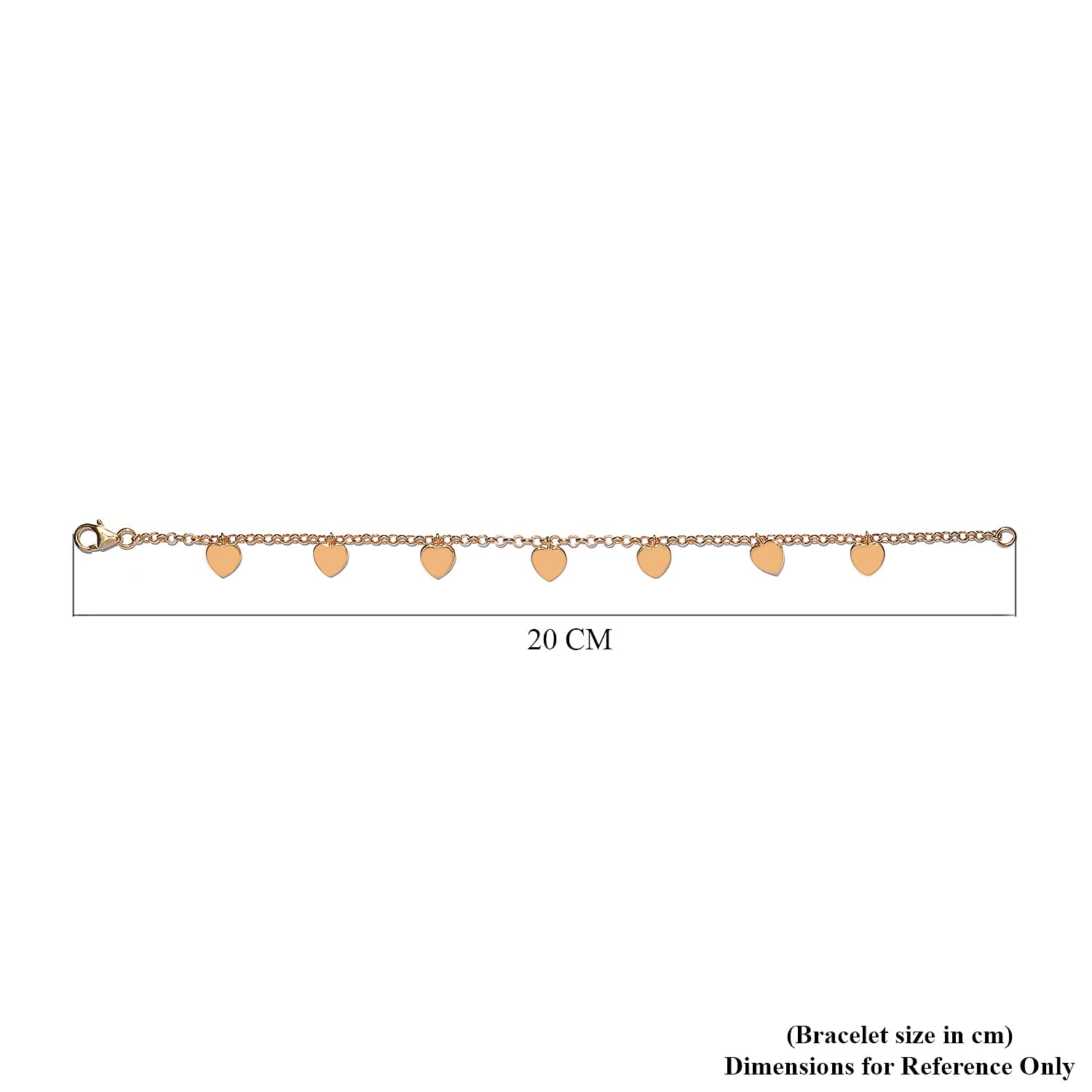 14K Gold Overlay Sterling Silver Beads Bracelet (Size 7.5), Silver Wt 5.50 Gms