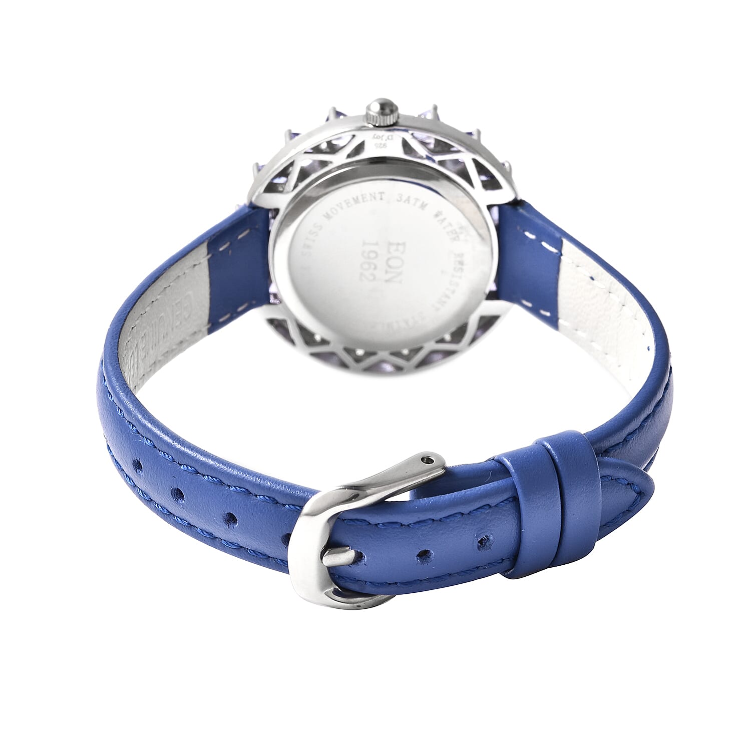 Limited Edition- Tanzanite and Natural Cambodian Zircon Watch in Sterling Silver 4.32 Ct, Silver wt. 13.60 Gms