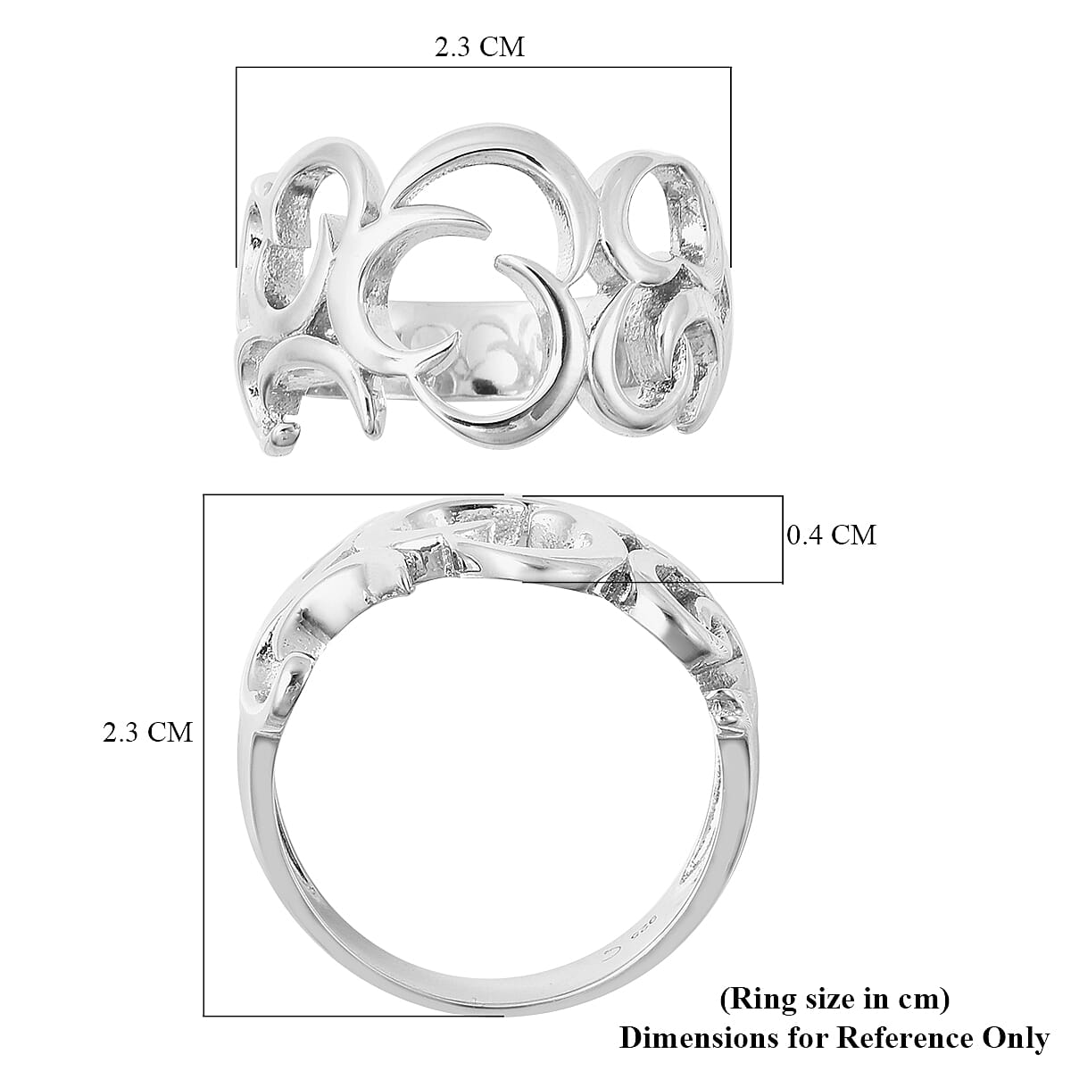 RACHEL GALLEY Snowdrop Collection - Rhodium Overlay Sterling Silver Ring