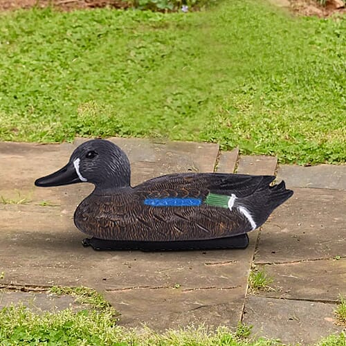 Duck  Garden Decoration -  Grey and Black