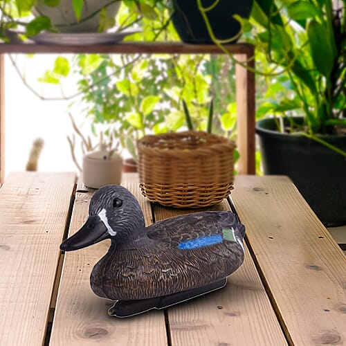 Duck  Garden Decoration -  Grey and Black