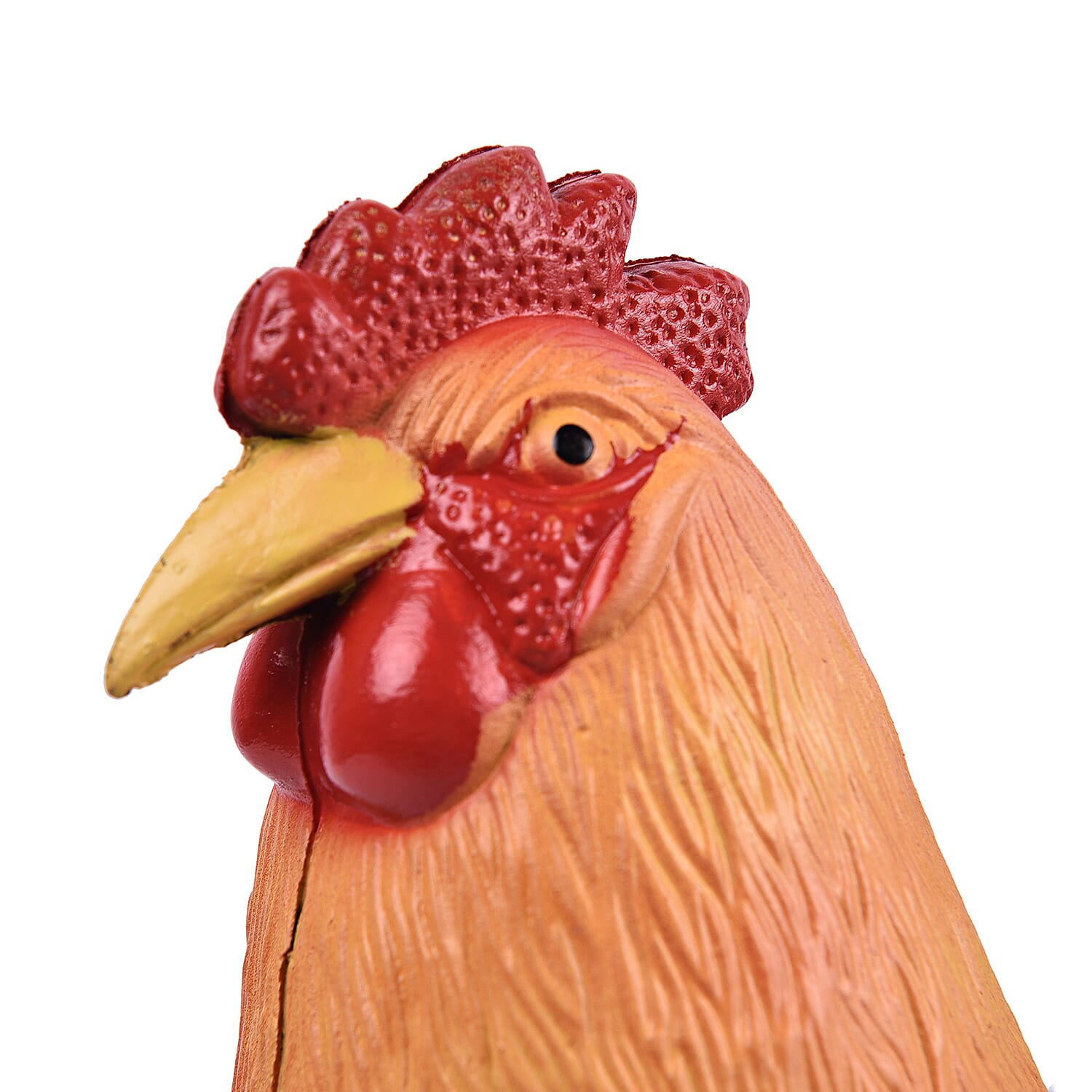 Cockerel Garden Decoration, Orange, Black and Blue