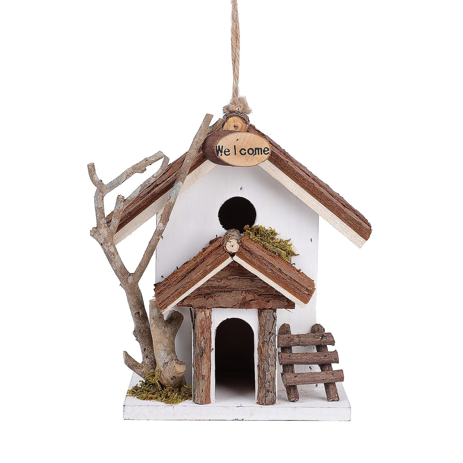 Handmade Wooden Birds Mansion - Blue