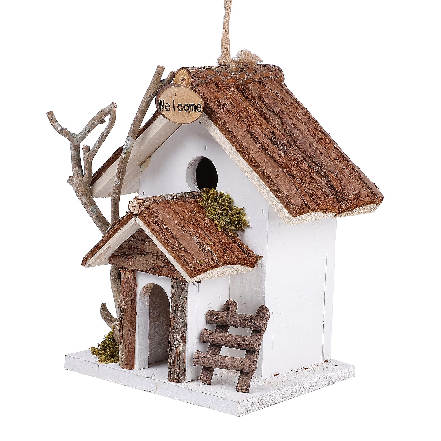 Handmade Wooden Birds Mansion - Blue