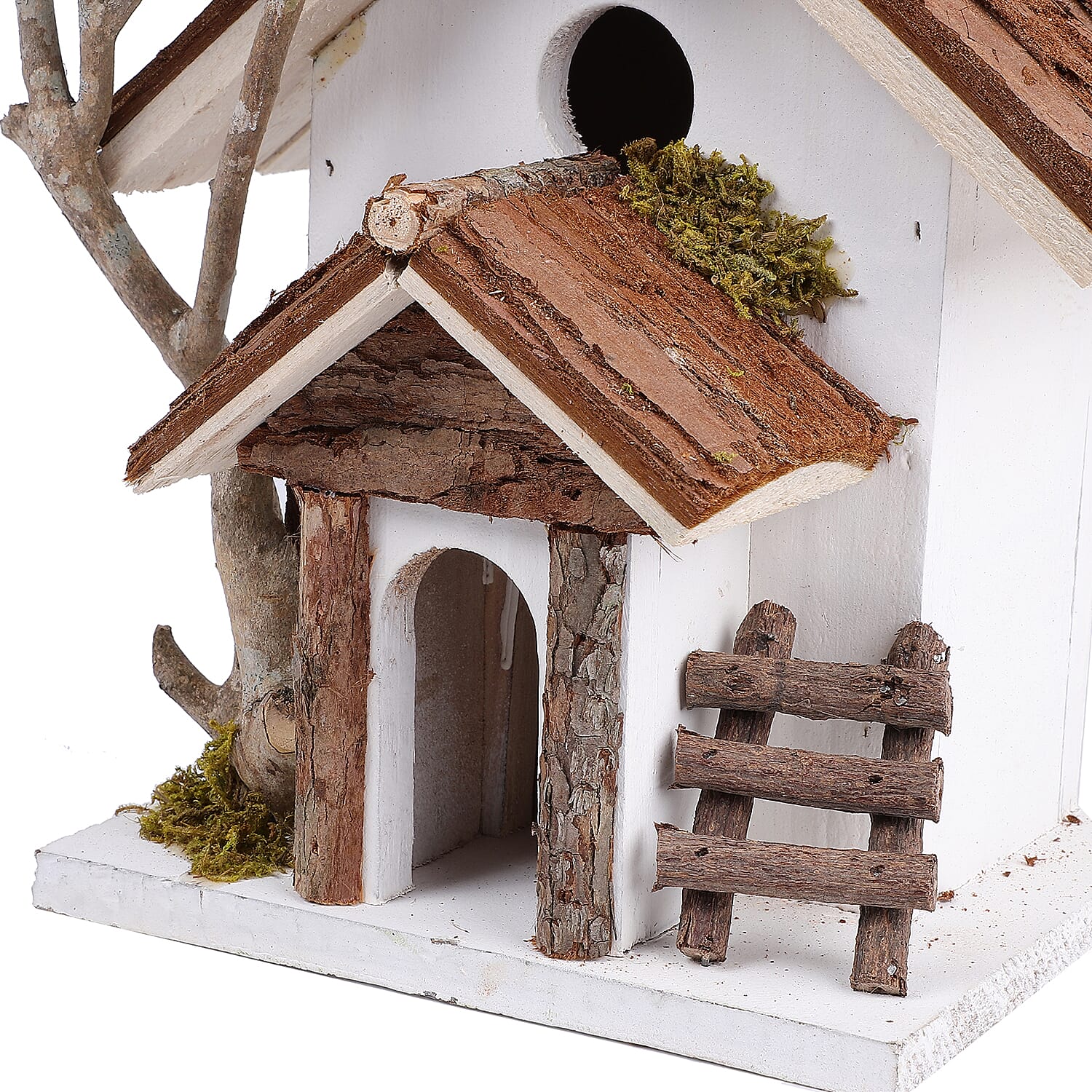 Handmade Wooden Birds Mansion - Blue