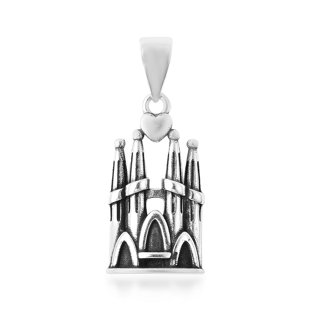 Sterling Silver Notre Dame DE Paris Pendant