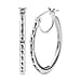 Sterling Silver Hoop Earrings with Clasp