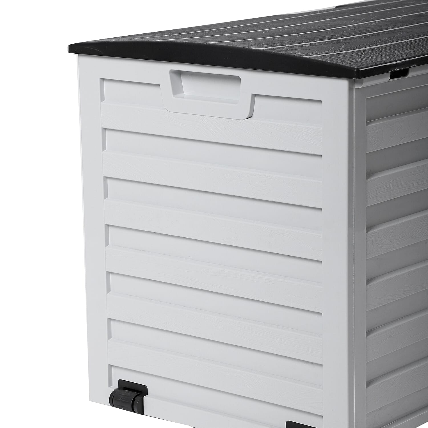 265L Durable UV Protected and Weatherproof Storage Box (Size 112x53x49 cm) - Grey & Black